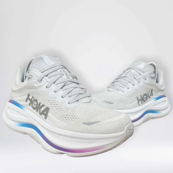 Hoka One HOKA Bondi 9 Cosmic Grey Women’s Size 8.5 D Wide - Picture 2 of 9